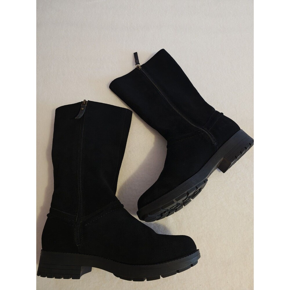 Revitalign Women’s Kelso Mid Calf Boots Black Comfort Support NEW